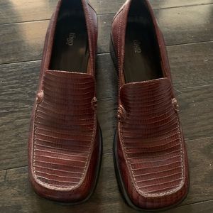 Vintage square toe loafers sz 8